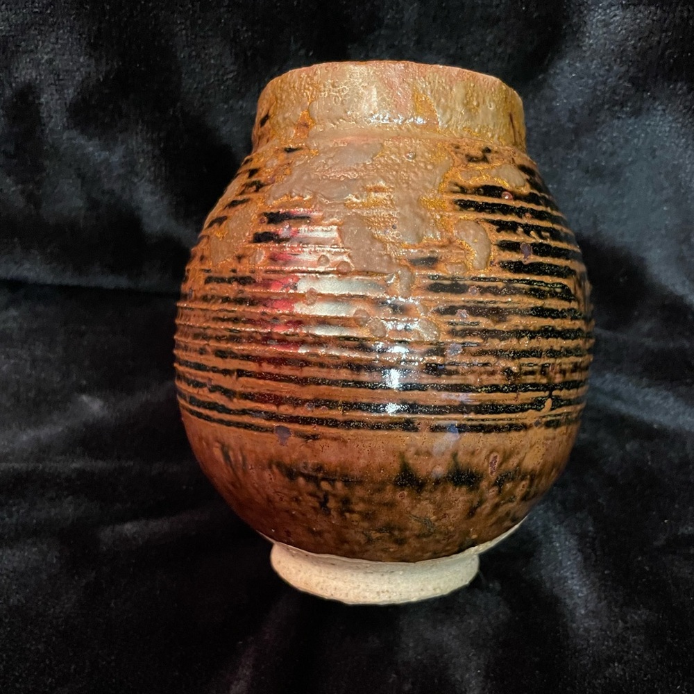 Vintage 1968 Artist Signed Pottery Vase